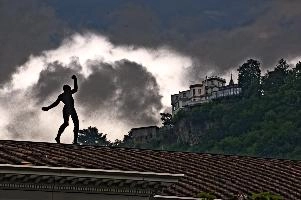 "Gesture of Defiance", Sculpture in Bad Ragaz, badragaz